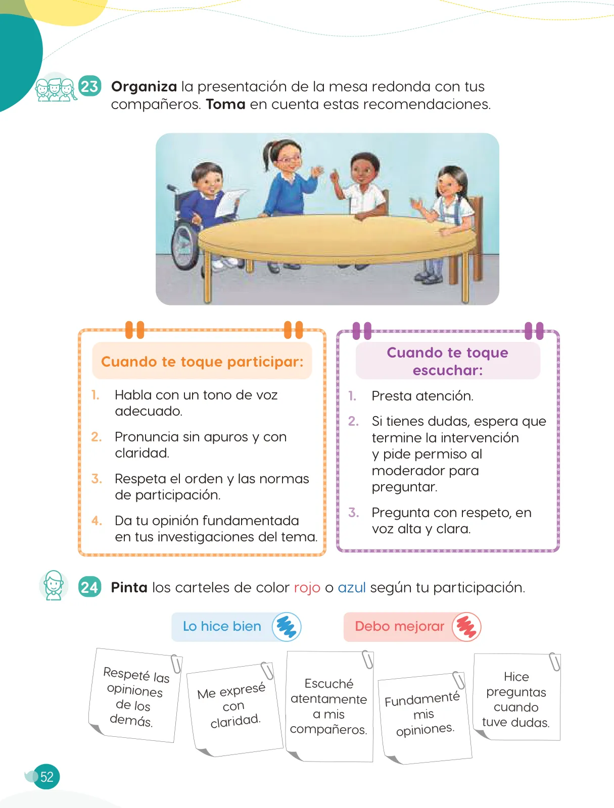 Miniatura página 54 de Cuadernillo de Comunicación 3. Tercer grado de Primaria · 2024