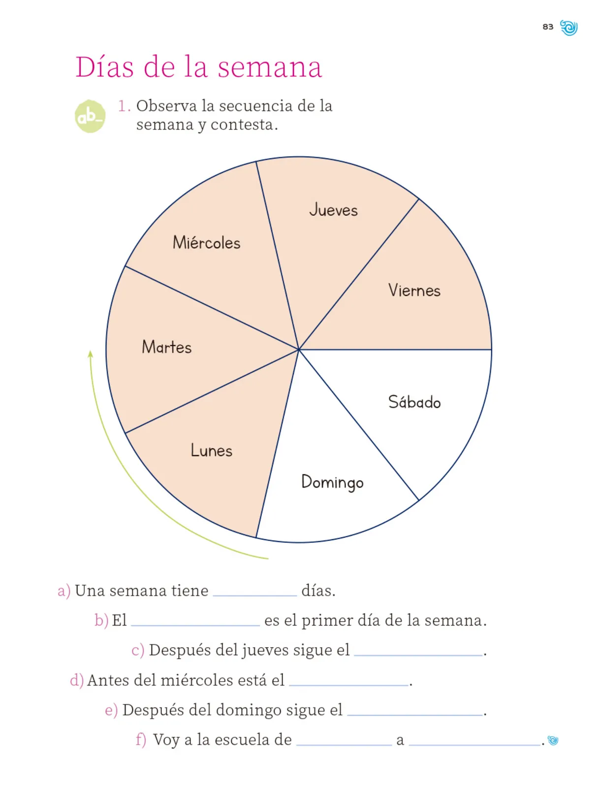 Miniatura página 84 de Múltiples lenguajes. Trazos y números.   Libro de Educación Primaria Grado 1°  Ciclo Escolar 2025 - 2026