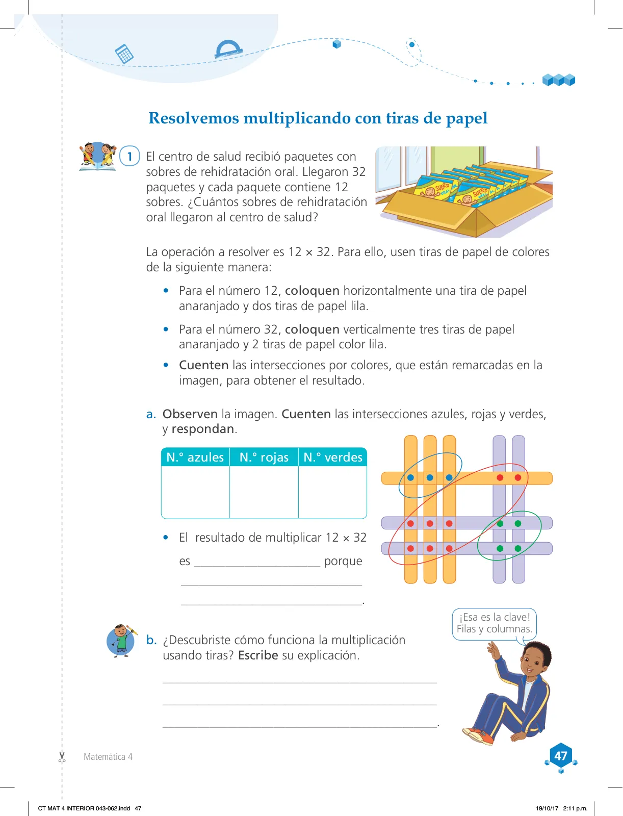 Miniatura página 47 de Matemática 4 : cuaderno de trabajo para cuarto grado de Educación Primaria 2018 · 2018
