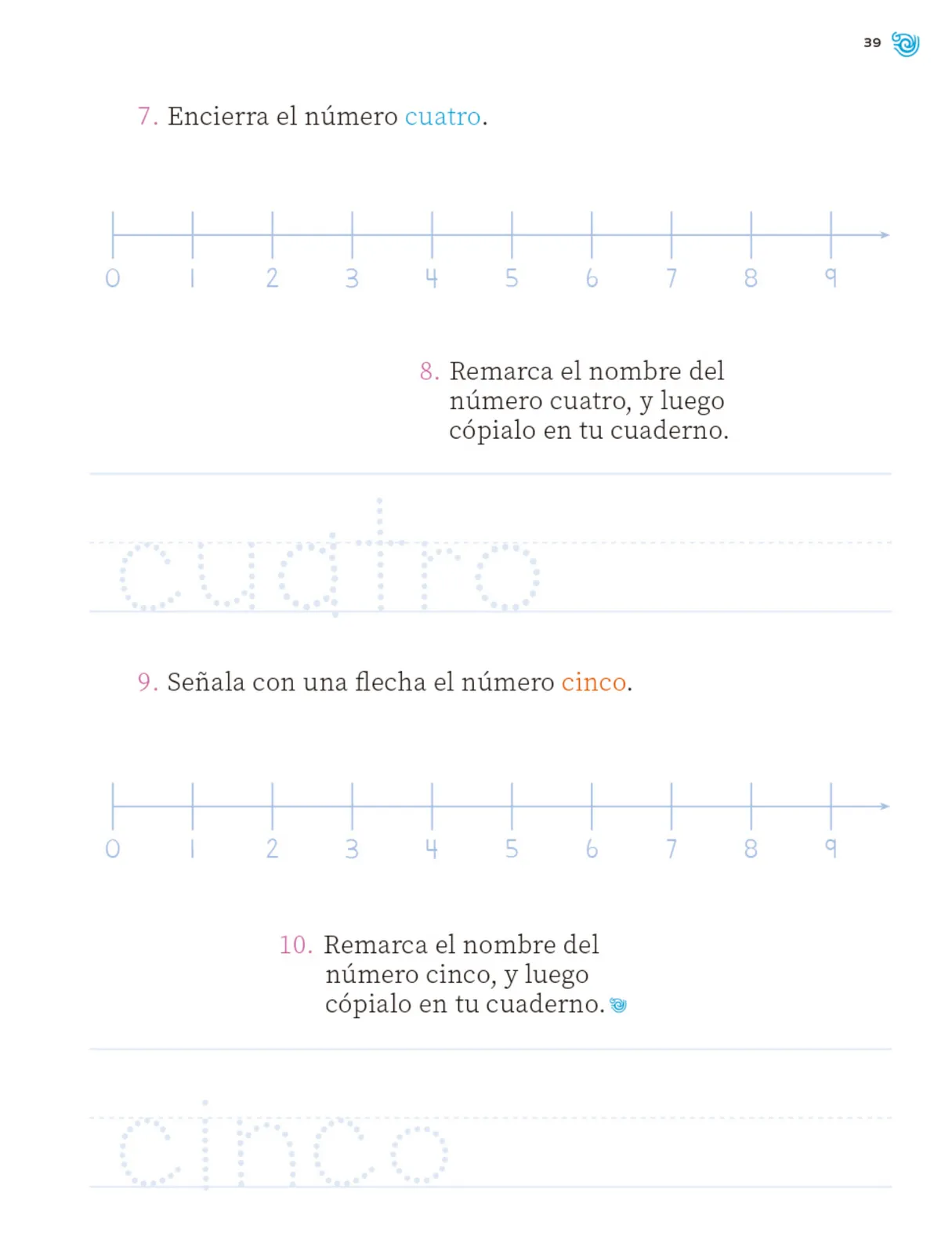 Página 40 de Múltiples lenguajes. Trazos y números.   Libro de Educación Primaria Grado 1°  Ciclo Escolar 2025 - 2026