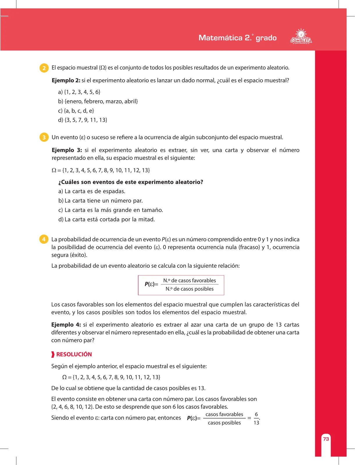 Miniatura página 73 de Matemática 2 : cuaderno de reforzamiento pedagógico - JEC · 2016
