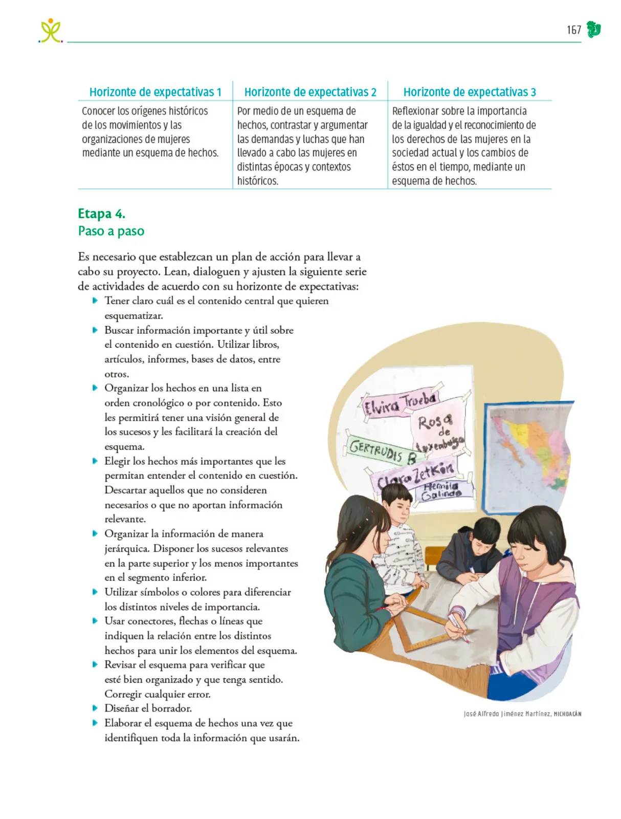 Página 168 de Colección Ximhai. Nuestro libro de Proyectos. Tomo III. Libro de Educación Telesecundaria Grado 1° Ciclo Escolar 2025 - 2026