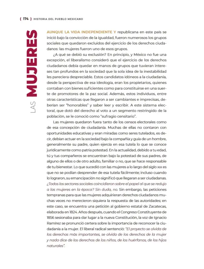 Página 175 de Historia del pueblo mexicano. Libro de Educación Secundaria Grado 1° Ciclo Escolar 2025 - 2026