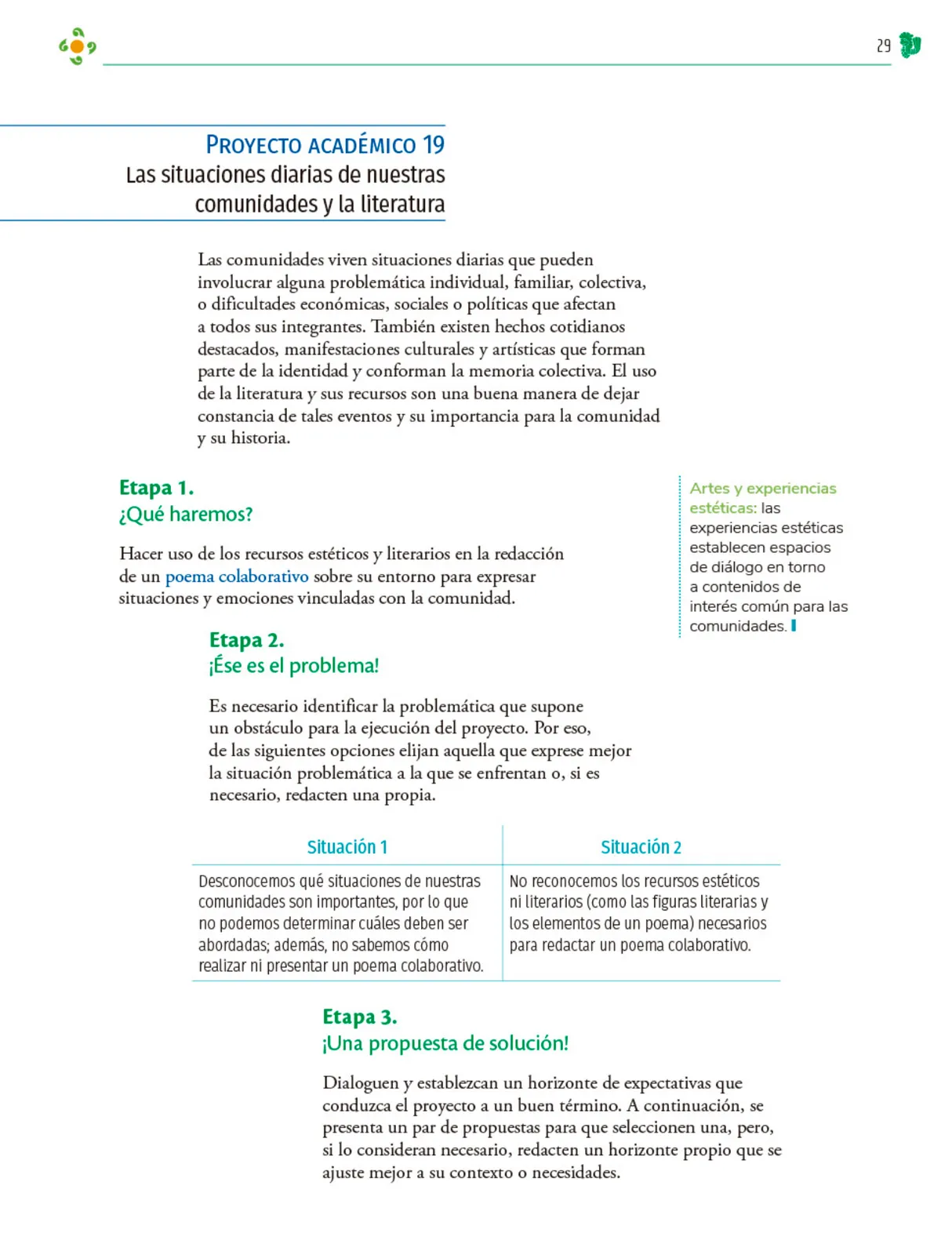 Miniatura página 30 de Colección Nanahuatzin. Nuestro libro de Proyectos.  Tomo II.  Libro de Educación Telesecundaria Grado 3°  Ciclo Escolar 2025 - 2026