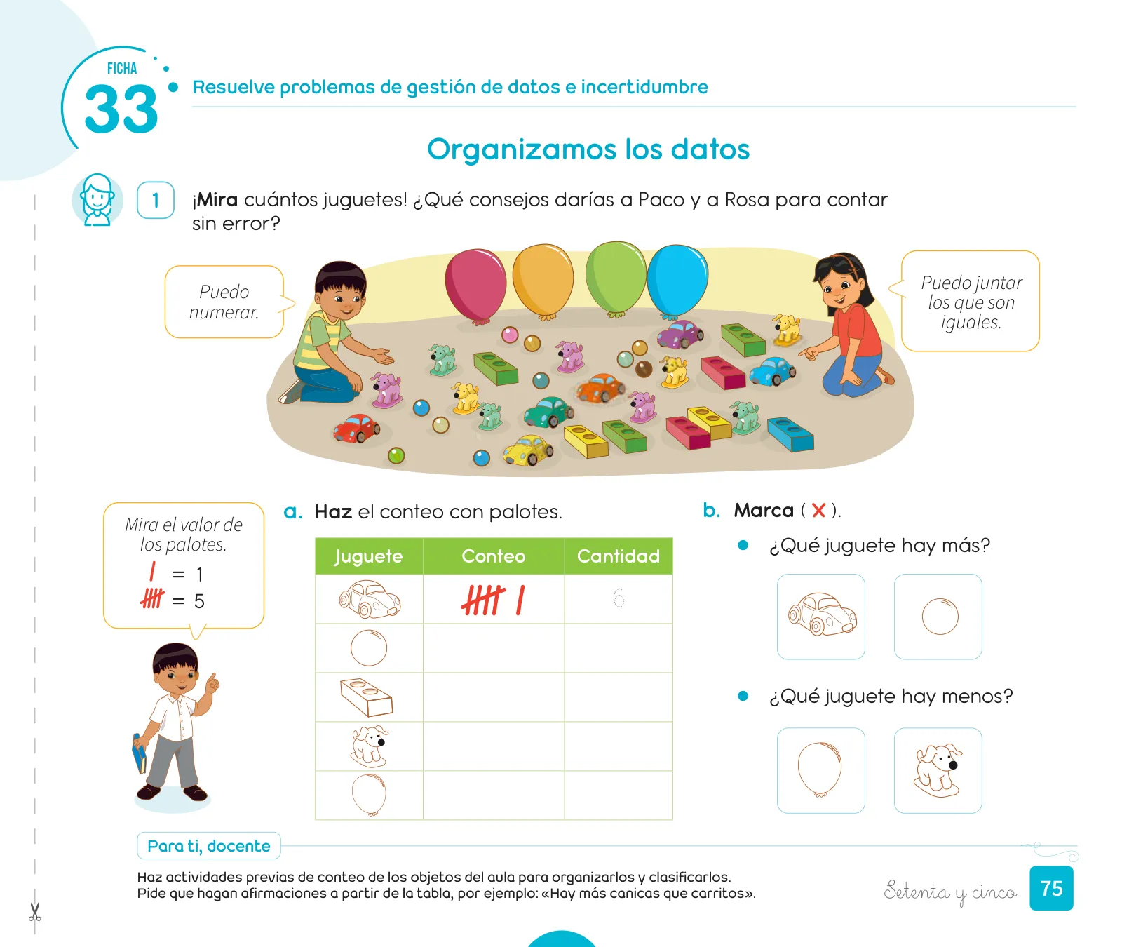 Página 77 de Cuadernillo de Matemática 1, primer grado de Primaria · 2023
