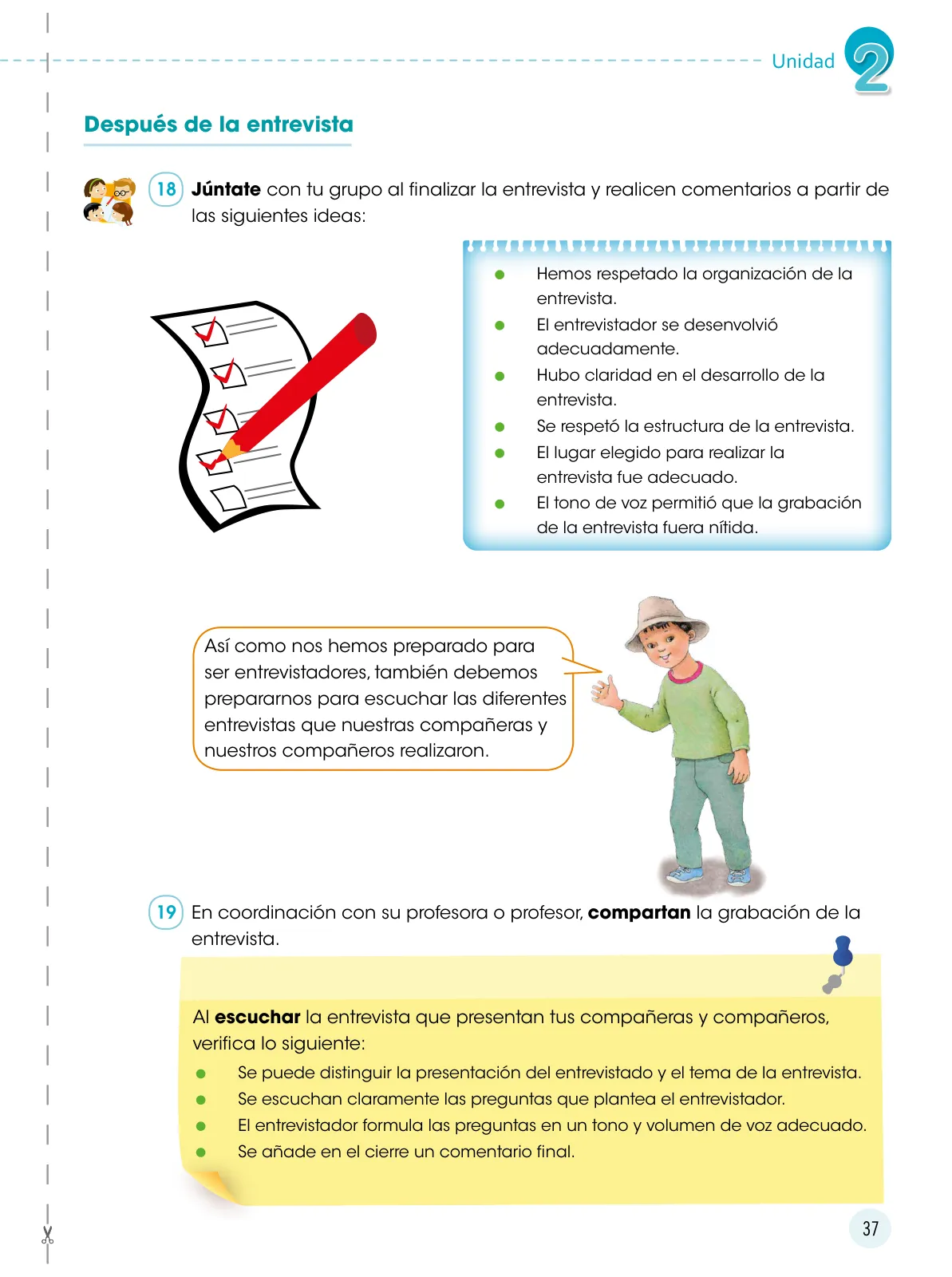Página 38 de Comunicación 6 : cuaderno de trabajo para sexto grado de Educación Primaria 2019 · 2019