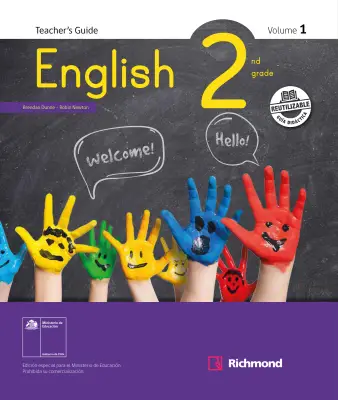 Portada de Inglés – Segundo Básico | Texto del Estudiante MINEDUC – Descargar PDF · 2024
