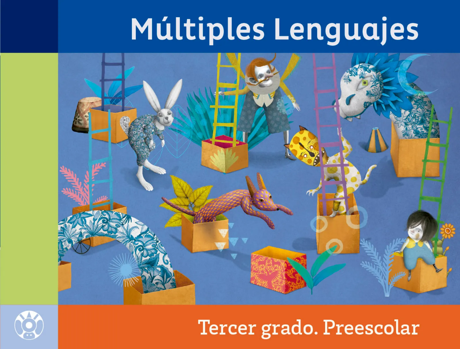 Múltiples lenguajes.   Libro de Educación Preescolar Grado 3°  Ciclo Escolar 2025 - 2026
