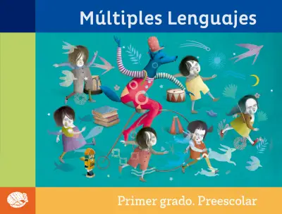 Portada de Múltiples lenguajes. Libro de Educación Preescolar Grado 1° Ciclo Escolar 2025 - 2026