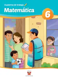 Portada de Matemática 6 : cuaderno de trabajo para sexto grado de Educación Primaria 2019 · 2019