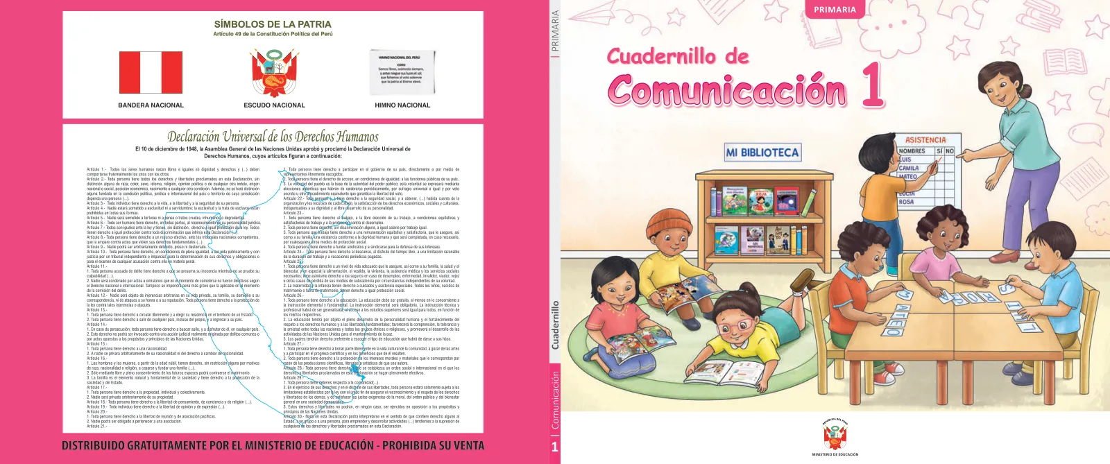 Cuadernillo de Comunicación 1, primer grado de Primaria · 2023