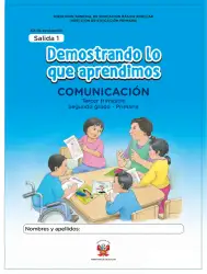 Portada de Kit de evaluación Salida 1 Demostrando lo que aprendimos : Comunicación, tercer trimestre, ﻿Segundo grado - Primaria · 2019