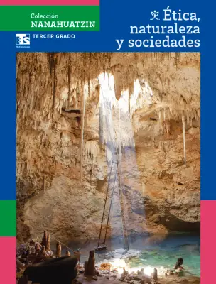 Portada de Colección Nanahuatzin. Ética, naturaleza y sociedades. Libro de Educación Telesecundaria Grado 3° Ciclo Escolar 2025 - 2026