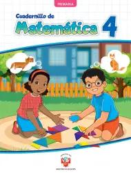 Portada de Cuadernillo de Matemática 4, cuarto grado de Primaria · 2023