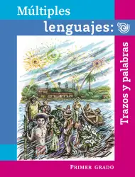 Portada de Múltiples lenguajes. Trazos y palabras. Libro de Educación Primaria Grado 1° Ciclo Escolar 2025 - 2026