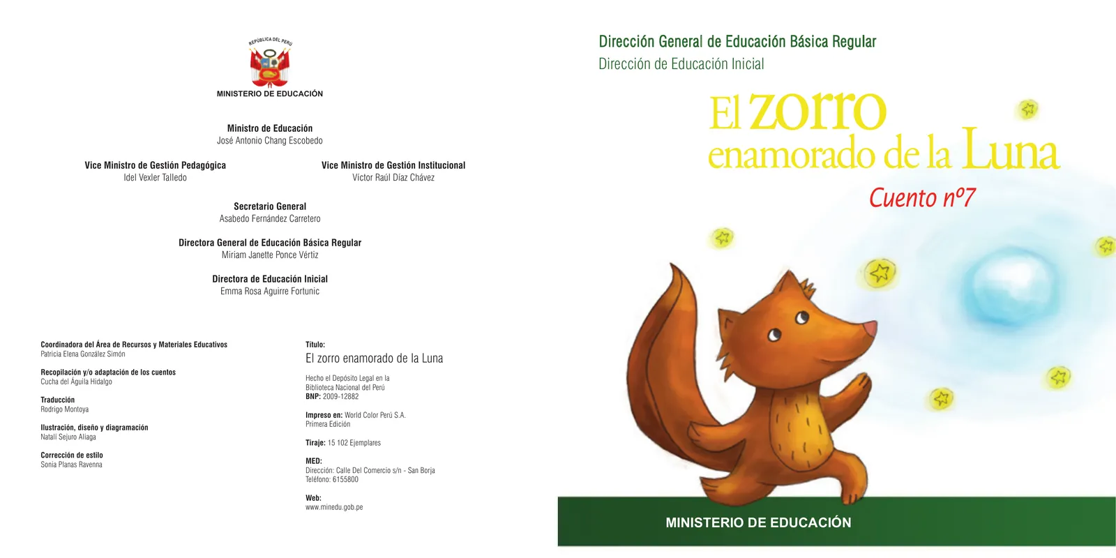 El zorro enamorado de la Luna. Cuento No. 7 · 2009