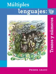 Portada de Múltiples lenguajes. Trazos y números. Libro de Educación Primaria Grado 1° Ciclo Escolar 2025 - 2026