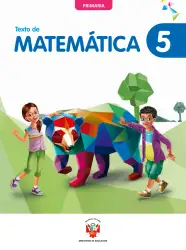 Portada de Texto de Matemática 5. Quinto grado de Primaria · 2024