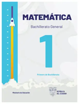 Portada de Matematica 1° · Bgu 1 Matematica 2024 · 2024