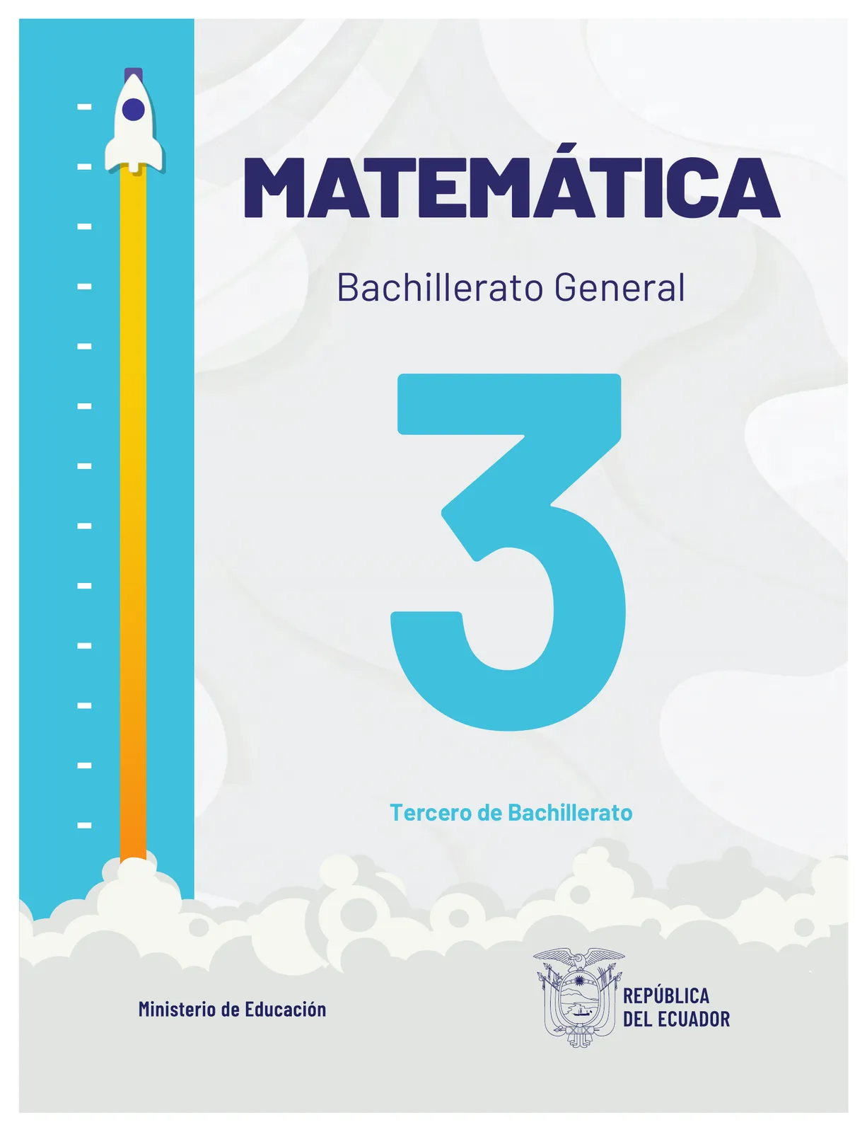 Portada de Matematica · 3ro BGU · 2024