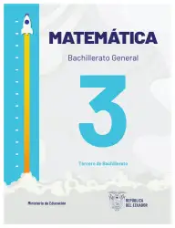 Portada de Matematica · 3ro BGU · 2024