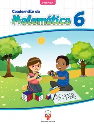 Portada de Cuadernillo de Matemática 6, sexto grado de Primaria ﻿ · 2023