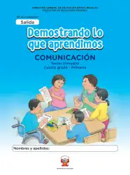 Portada de Kit de evaluación Salida Demostrando lo que aprendimos : Comunicación, tercer trimestre, ﻿Cuarto grado - Primaria · 2019